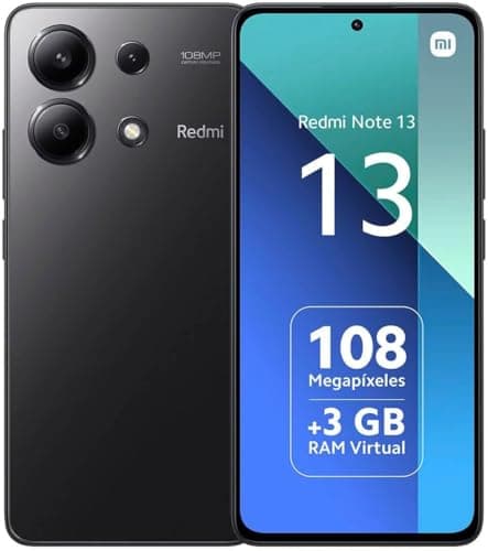 Xiaomi Redmi Note 13 4G Smartphone, 8 Go + 256 Go, octa-core, écran AMOLED 6,67" 120 Hz, triple appareil photo 108 MP, processeur Snapdragon 685, batterie 5 000 mAh, charge rapide 33 W (noir minuit)