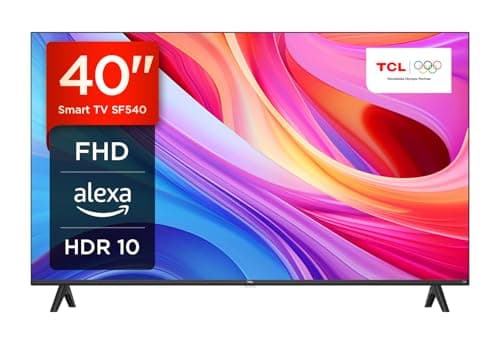 TCL 40SF540 - Téléviseur Intelligent FHD 40 Pouces - HDR & HLG-Dolby Audio-DTS Virtual X/DTS-HD-Metal Bezel-Less-Dual-Band WiFi 5-avec système Fire OS 7