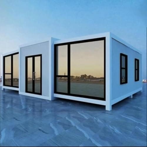 Petite maison préfabriquée modulaire moderne de luxe préfabriquée Villa mobile vacances petite maison en acier préfabriquée - 6 m