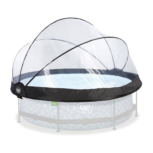 EXIT Toys Dôme de Piscine ø305cm - pour piscines Intex/Bestway - Eau Propre et Chaude - Installation Facile et Pliable - Parfait pour Les Jours Frais et Les Soirées - Abri de Piscine Universel