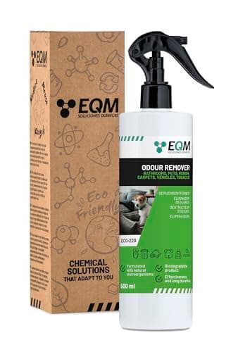 EQM - ECO-220 - Eliminateur d'odeurs instantané - 500 ML - Environnement avec les animaux domestiques, la maison, la voiture, le travail, etc. - Technologie enzymatique puissante