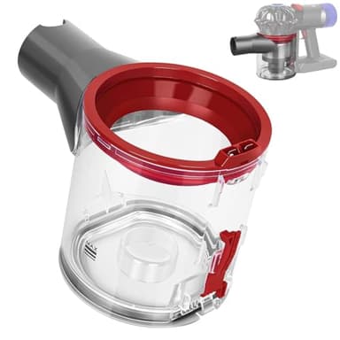 Bac à Poussière Transparent de Haute Qualité pour Dyson Aspirateurs V7/V8, pour Dyson V7/V8 Accessoires Aspirateur, Pièces Détachées pour Dyson