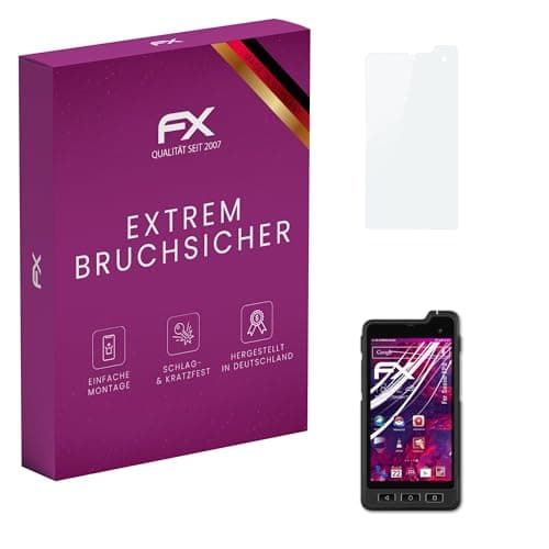 atFoliX Protection Écran Film de verre en plastique compatible avec Sonim XP8 Verre film protecteur, 9H Hybrid-Glass FX Protection Écran en Verre trempé de plastique