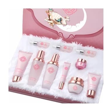 Coffret Skincare Coréen Complet 10 Produits – Routine Visage Anti-Âge & Hydratation Intense – Kit Soins Coréens Tendance pour Peau Fraîche et Sublimée