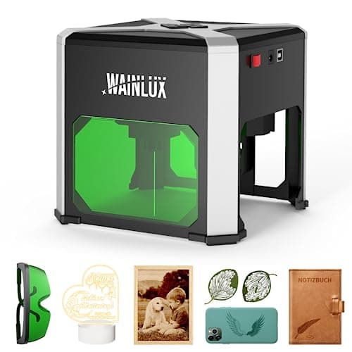 Graveur Laser WAINLUX K6 Pro - Machine à Graver 3000mW, Précision 0.05mm, Connexion BT - Mini Laser Portable Pour Bois, Vinyle, Cuir, Verre, Bricolage, Conception de Logo
