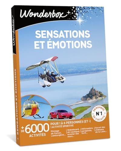 Wonderbox Sensations Et Émotions - Coffret Cadeau Idée Cadeau Aventure