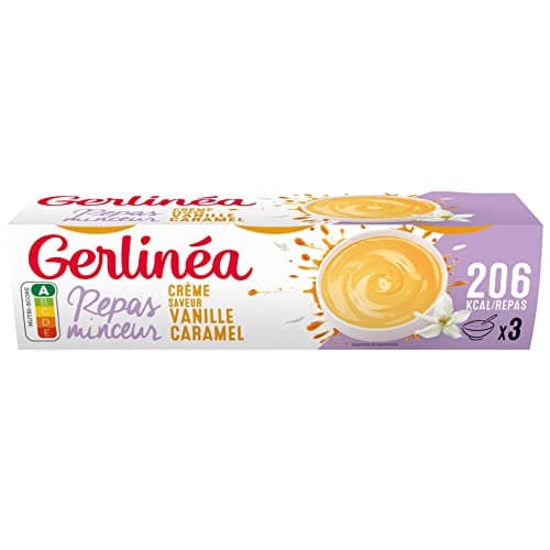 Gerlinéa - Coupelle Crème Repas Minceur - Substitut de Repas Complet et Rapide - Saveur : Vanille Caramel - 90677 630gr