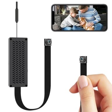 Sprfuk Mini caméra Espion 4K/1080P HD caméra cachée DIY sans Fil Micro Camera Espion Mini Camera Surveillance intérieur/extérieur avec détection de Mouvement