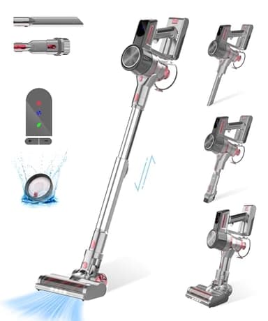 Ultralent Aspirateur Balai sans Fil, 2200mAh Aspirateur sans Fil, 26000pa Aspirateur sans-Fil, Autonomie Jusqu'à 45 Minutes, Aspirateur Balai pour Poils d'animaux, Tapis Et Sols Durs