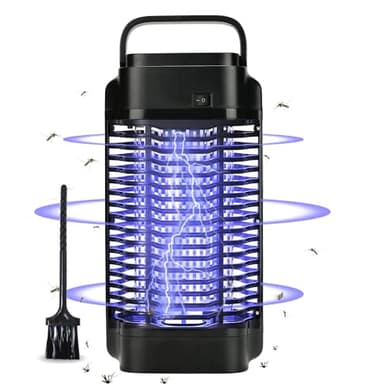 Lampe Anti Moustique 4200V 18W UV Tueur d'Insectes électrique Répulsif Efficace, Convient pour intérieur et extérieur Portée 150m² pour Répulsif Mites Lampe Moustiques