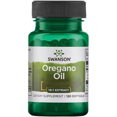 Swanson, Oregano Oil (Huile d'Origan), Origanum Vulgare, 150mg, 120 Capsules molles, Hautement Dosé, Testé en Laboratoire, Sans Soja, Sans Gluten, Sans OGM