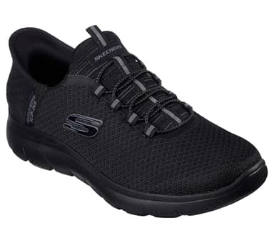Skechers Summits High Range Baskets Homme, Black Mesh Trim Black, 42 EU