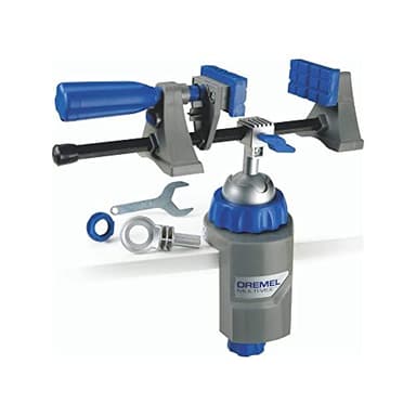 Dremel Etau Multi-Vise outil 3-en-1 étau stationnaire, serre-joint autonome et porte-outil 26152500JA Bleu/Gris Taille Unique