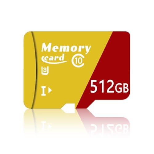 Hcnzdwe Carte mémoire Haute Vitesse 512 Go -100Mo/S lu, Classe 10, U3, V30 pour vidéo et Photographie 4K -ZE 512Go
