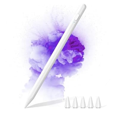 KISSLEAF Stylet Universel pour Tablette Android Samsung Lenovo Huawei Xiaomi Vivo avec 5 Astuces Pointe de 1.5 mm Charge Rapide 30min Adsorption Magnétique