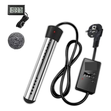 AUBEST Chauffe-Piscine, Thermoplongeur 2500W, minuterie Automatique de Chauffage de Piscine, thermoplongeur de Chauffage de Piscine sûr, Parfait for la Maison