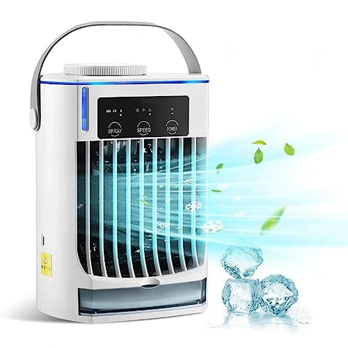 Climatiseur Caravane | 3 Vitesses réglables Clim Portative, Faible Bruit Air Conditioner Portable Utilisé pour Camping Car, Voiture, Bureau, Chambre, ExtéRieur