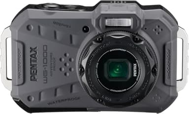 Appareil Photo numérique Compact étanche PENTAX WG-1000 (Gris), conçu pour la Photographie décontractée en extérieur et sous-Marine, étanche jusqu'à Une Profondeur de 15 mètres, jusqu'à Une Heure