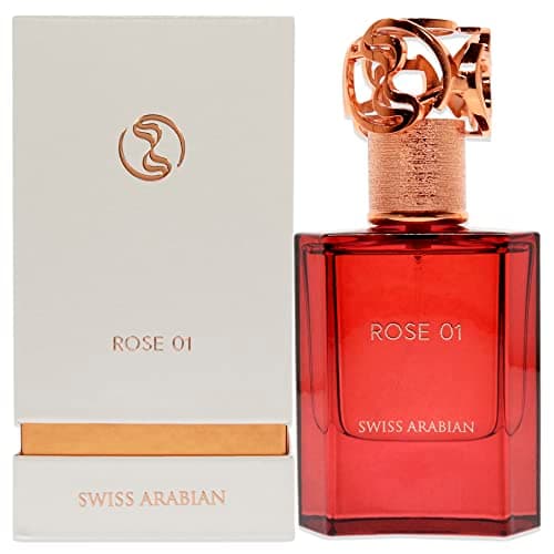 Swiss Arabian Rose 01 Eau De Parfum Unisexe 50ML – Mélange Floral Envoûtant De Bergamote, Litchi Et Roses Majestueuses – Parfum Exquis, Toute Saison
