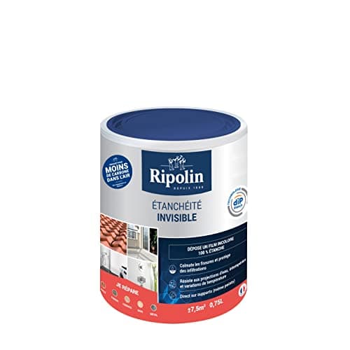 RIPOLIN - Revêtement Anti-Infiltration Multi-Supports - Invisible - Intérieur/Extérieur - 0,75 Litre