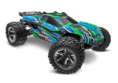 Traxxas RUSTLER 4X4 VXL BRUSHLESS HD VERT SANS ACCUS/CHARGEUR 67376-4-GRN