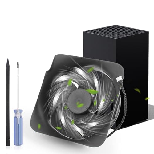 RongZy pour Xbox Series X Ventilateur de Refroidissement Interne pour Xbox Series X Ventilateur Interne Refroidisseur de Processeur de Rechange à 5 Lames Accessoires avec Outils Réparation
