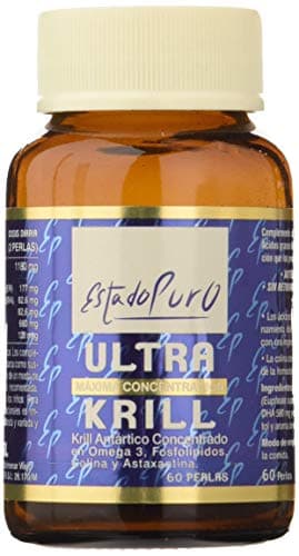 Huile de Krill Pure State | Krill Oil Omega 3 Ultra Concentré (590 mg) | Optimisé à l'Astaxanthine | Origine Antarctique Certifiée, Sans Retour aux Poissons | 60 Capsules | TONGIL (Pack de 2)