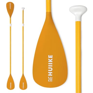 HUIIKE Pagaie Paddle 2 en 1 en Aluminium Pagaies de Stand Up Paddle Détachable 4-Pièces, Sup Accessoire Rame Réglable | Double Rame pour Planche Gonflable Facile à Transporter, Accessoires Planche