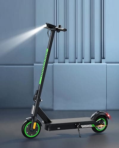 Acer Trottinette Électrique Adulte, Jusqu'à 25 km/h, 250W-500W, Pneus Solides 8.5'', Batterie 7,5AH, Autonomie 20-30KM, Charge Max 100 kg, Double Frein, Électrique Trottinette Pliable (Black&Green)