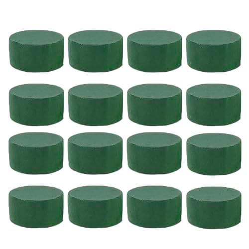 Mousse Florale, 12pièces Mousse pour Fleurs artificielles, Bloc demousse Florale Wet Brick, Bloc demousse Rond pourfleurs fraîches, Accessoires de Composition Florales, pour Mariage