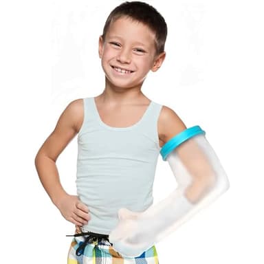 VURYAPI Protège Platre Protection Étanche pour Bras Enfant, Protection étanche pour les Blessures,les Brûlures, les Mains, les Bras, les Coudes lors de la Baignade, Matériau en PVC Durable