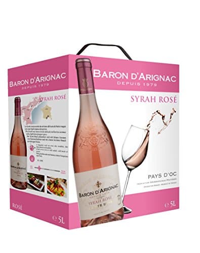 Baron d'Arignac - Syrah rosé, Vin Rosé du Pays d'Oc en Bag-in-Box (1 x 5L)