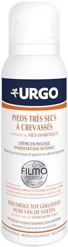 Urgo - Filmomousse Hydratation Intense 125ML - Traitement pour les pieds très secs à crevassés - Convient au pied diabétique - Sans effet gras ni collant
