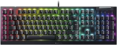 Razer BlackWidow V4 X - Clavier Gaming Mécanique Chroma RGB (Switchs Mécaniques Verts, 6 Touches Macros Dédiées, Touches ABS à Double Injection) FR-Layout | Noir