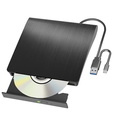 Yaeonku Lecteur Blu Ray Externe CD/DVD/BD Lecture/écriture Lecteur Bluray Portable USB 3.0 et enregistreur DVD de Type C Blu Ray pour Win7/8/10/11/ Mac OS