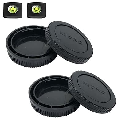 ULBTER Bouchon Cache arrière d'objectif pour Olympus E-M10 Mark IV III II E-M1 E-M5 II,Panasonic Lumix G9 G7 G95 G85 GH6 GH5S GH4 GH3 GX85 GX9 GX8 GF10 GF9 Micro Four Thirds