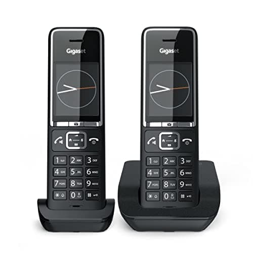 Gigaset Téléphone sans Fil Comfort 550 Duo Black, noir