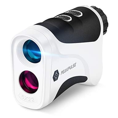 PeakPulse Télémètre Laser Golf 660 Mètres avec Vibration de Verrouillage du Mât,6X Grossissement et Système de Mise au Point Rapide, Légal pour la Compétition