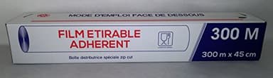 GLOBAL PLASTICS Rouleau de Film Alimentaire déroulable 45 cm x 300 m