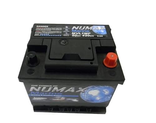 Numax - Batterie de démarrage Loisirs/Camping-cars Numax Marine LB1 MVL1MF 12V 50Ah/420A Petite