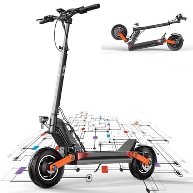 JOYOR S10S Trottinette Electrique Adulte Autonomie 70-85KM Trotinette Electrique Sportive Professionelle Double Moteurs Puissants 2*1000W Batterie 60V 18Ah Double Suspension Scooter Electrique Adulte