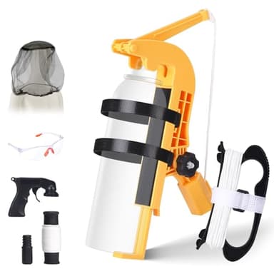 Kit adaptateur de bombes de pulvérisation pour barres d'extension – Rallonge électrique pour guêpes, angle réglable pour frelons et abeilles, support de sol réglable et poignée