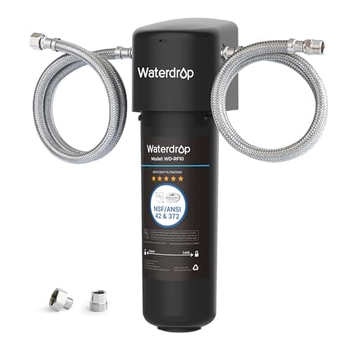 Waterdrop 10UA Système de Filtre à Eau Sous Évier, 30.000 Litres Système de Filtration d'Eau de Grande Capacité, Certifié NSF/ANSI 42, Réduit 99,99% le Plomb, le Chlore, le Mauvais Goût