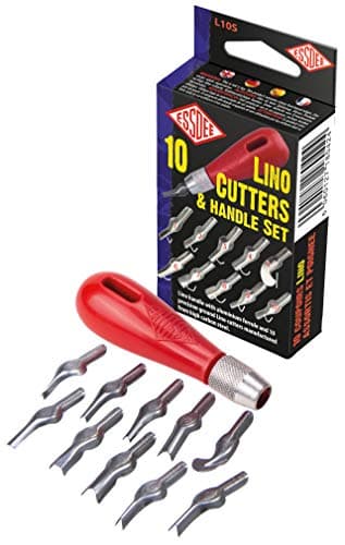 Essdee L10 Lino Cutter Set, Métal, Noir, 2, 5 x 6, 5 x 12, 5 cm