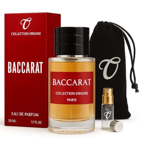 BOIS (2022) I Collection Originale - Extrait de Parfum GÉNÉRIQUE 50 ml + Vaporisateur de Poche et Pochette Velours OFFERTS - Haut de Gamme - pour HOMME (BACCARAT RED)