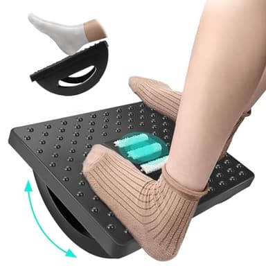 Mkitnvy Repose-pieds sous le bureau, Repose-pieds ergonomique, Effet de Massage Confortable pour Une Meilleure Circulation Sanguine dans Les Jambes pour Bureau Maison