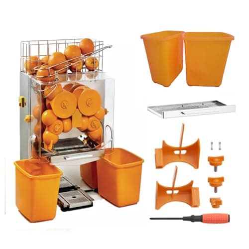 Machine à Jus d'Oranges Automatique Professionnelle - Presse-Agrumes pour Jus Frais - Idéal pour Cafés, Hôtels et Restaurants - Rendement Optimal pour Jus d'Agrumes et Fruits