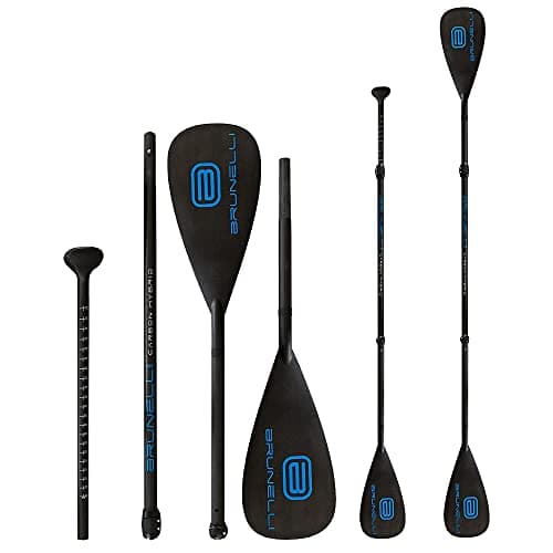 Brunelli Kayak hybride en carbone Dual Tech Paddle 2 en 1 SUP Paddle 4 pièces 180-220 cm