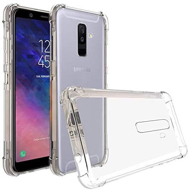 Coque Anti-Shock pour Samsung Galaxy A6 Plus 2018 - Galaxy A9 Star Lite - Galaxy J8 2018, TPU Transparent en Silicone Antichoc