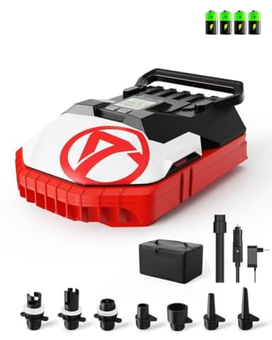 Gicle Paddle Board Pump Rechargeable - Pompe de gonflage et de dégonflage Rechargeable 22psi alimentée par Batterie 12v DC pour Paddle Board/Bateau/Kayak/Sports Nautiques